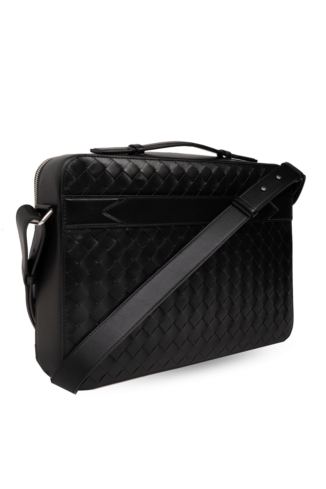 【関税負担無】Bottega Veneta Black leather briefcase Bottega Veneta - Getaway large briefcase black - The Corner